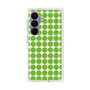 プレミアムスクエアケース with SnapMag［ Big Dot - Green ］