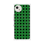 プレミアムスクエアケース with SnapMag［ Shower Dot - Green ］