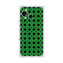 プレミアムスクエアケース with SnapMag［ Shower Dot - Green ］