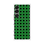 プレミアムスクエアケース with SnapMag［ Shower Dot - Green ］