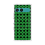 プレミアムスクエアケース with SnapMag［ Shower Dot - Green ］