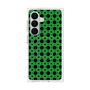 プレミアムスクエアケース with SnapMag［ Shower Dot - Green ］