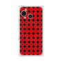 プレミアムスクエアケース with SnapMag［ Shower Dot - Red ］