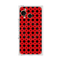 プレミアムスクエアケース with SnapMag［ Shower Dot - Red ］