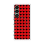 プレミアムスクエアケース with SnapMag［ Shower Dot - Red ］