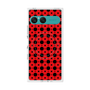 プレミアムスクエアケース with SnapMag［ Shower Dot - Red ］