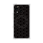 プレミアムスクエアケース with SnapMag［ Dot Circle - Black ］
