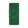 プレミアムスクエアケース with SnapMag［ Dot Circle - Green ］