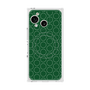 プレミアムスクエアケース with SnapMag［ Dot Circle - Green ］