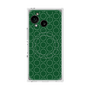 プレミアムスクエアケース with SnapMag［ Dot Circle - Green ］