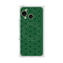プレミアムスクエアケース with SnapMag［ Dot Circle - Green ］