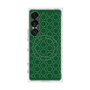 プレミアムスクエアケース with SnapMag［ Dot Circle - Green ］