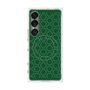 プレミアムスクエアケース with SnapMag［ Dot Circle - Green ］