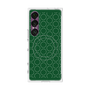 プレミアムスクエアケース with SnapMag［ Dot Circle - Green ］