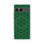 プレミアムスクエアケース with SnapMag［ Dot Circle - Green ］