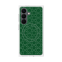プレミアムスクエアケース with SnapMag［ Dot Circle - Green ］
