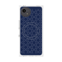 プレミアムスクエアケース with SnapMag［ Dot Circle - Navy ］