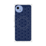 プレミアムスクエアケース with SnapMag［ Dot Circle - Navy ］