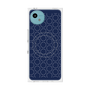 プレミアムスクエアケース with SnapMag［ Dot Circle - Navy ］