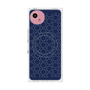 プレミアムスクエアケース with SnapMag［ Dot Circle - Navy ］