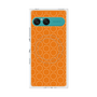 プレミアムスクエアケース with SnapMag［ Dot Circle - Orange ］