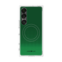 プレミアムスクエアケース with SnapMag［ Dot Gradation - Green ］