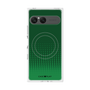 プレミアムスクエアケース with SnapMag［ Dot Gradation - Green ］
