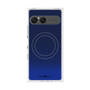 プレミアムスクエアケース with SnapMag［ Dot Gradation - Blue ］