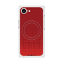 プレミアムスクエアケース with SnapMag［ Dot Gradation - Red ］