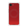 プレミアムスクエアケース with SnapMag［ Dot Gradation - Red ］