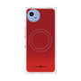 プレミアムスクエアケース with SnapMag［ Dot Gradation - Red ］