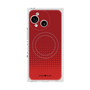 プレミアムスクエアケース with SnapMag［ Dot Gradation - Red ］