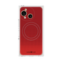 プレミアムスクエアケース with SnapMag［ Dot Gradation - Red ］