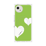 プレミアムスクエアケース with SnapMag［ Two Hearts - Green ］