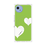 プレミアムスクエアケース with SnapMag［ Two Hearts - Green ］