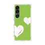 プレミアムスクエアケース with SnapMag［ Two Hearts - Green ］