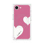 プレミアムスクエアケース with SnapMag［ Two Hearts - Pink ］