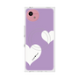 プレミアムスクエアケース with SnapMag［ Two Hearts - Purple ］
