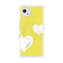 プレミアムスクエアケース with SnapMag［ Two Hearts - Yellow ］