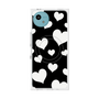 プレミアムスクエアケース with SnapMag［ Dot Hearts - Black ］
