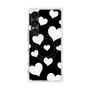 プレミアムスクエアケース with SnapMag［ Dot Hearts - Black ］