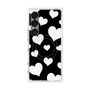 プレミアムスクエアケース with SnapMag［ Dot Hearts - Black ］