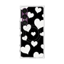 プレミアムスクエアケース with SnapMag［ Dot Hearts - Black ］