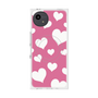 プレミアムスクエアケース with SnapMag［ Dot Hearts - Pink ］