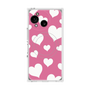 プレミアムスクエアケース with SnapMag［ Dot Hearts - Pink ］