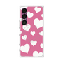 プレミアムスクエアケース with SnapMag［ Dot Hearts - Pink ］