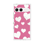 プレミアムスクエアケース with SnapMag［ Dot Hearts - Pink ］