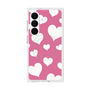 プレミアムスクエアケース with SnapMag［ Dot Hearts - Pink ］