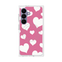 プレミアムスクエアケース with SnapMag［ Dot Hearts - Pink ］