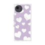 プレミアムスクエアケース with SnapMag［ Dot Hearts - Purple ］